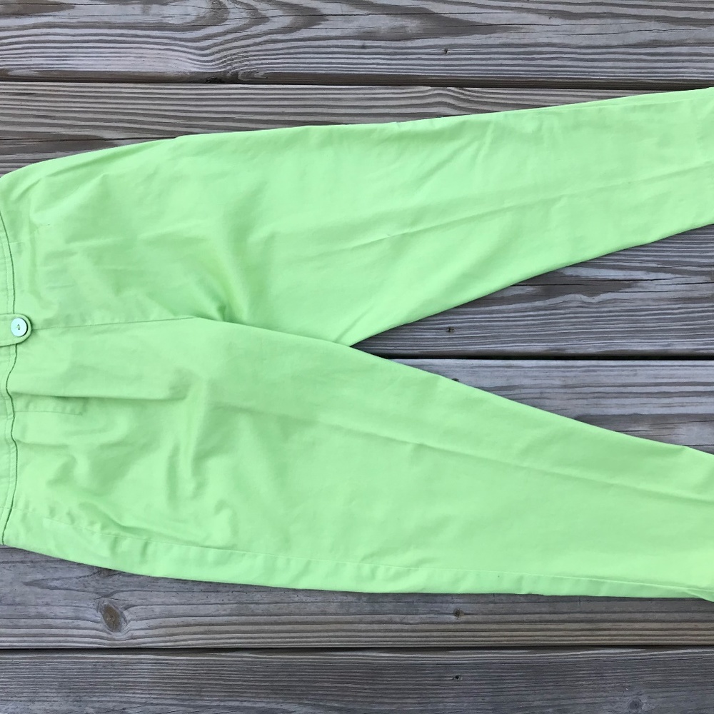 Focus 2000 Petite Women Cropped Pant Stretch Green - Picture 6 of 8